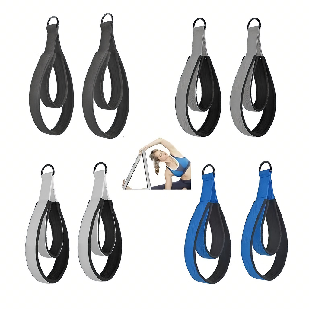 Pilates Ankle Strap - Doppelring-Elastikband für Yoga und Pilates, Übungszubehör,