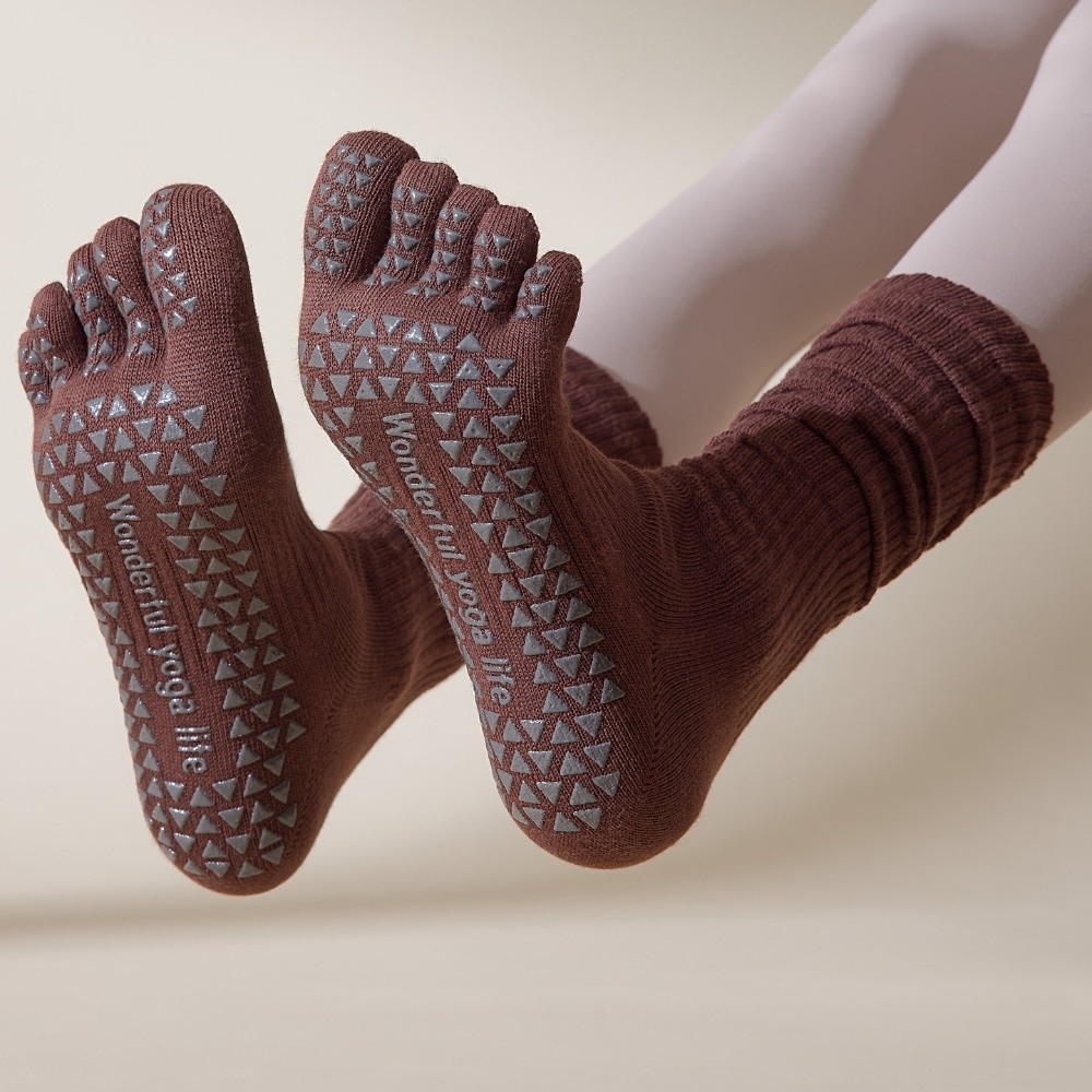 Pilates Yoga Hose - Fünf Finger Sport Zehensocken Separate Finger