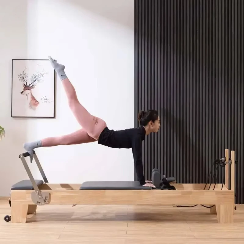 Pilates Yoga Machine - Home Gym Professionelles Yoga-Trainingsbett Holzausrüstung Fitness