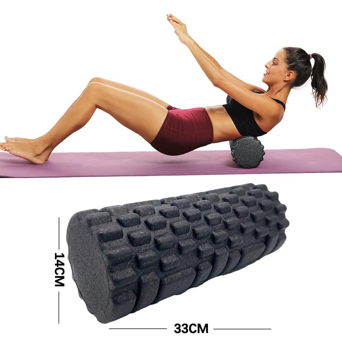 Pilates Yoga Home - 30/33 cm Fitness Schaum Roller Yoga