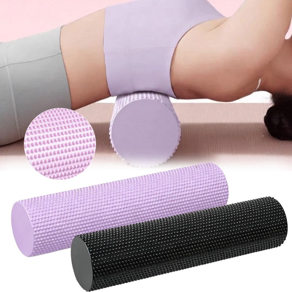 Pilates Yoga Home - EVA Hochdichte Yoga-Schaumstoffrolle 45cm, Fitness Muskelmassage