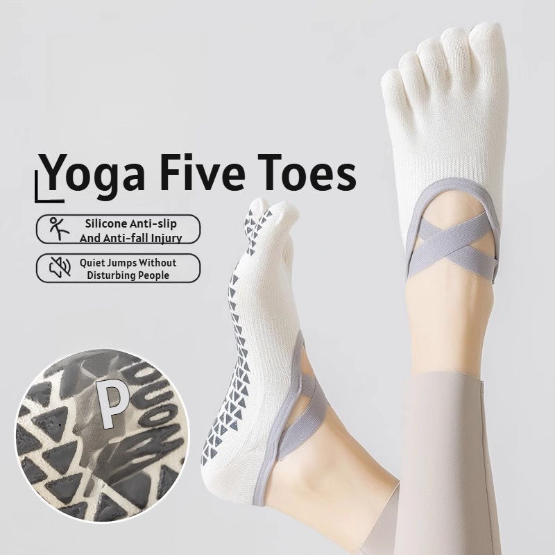 Pilates Yoga &A - Sommerliche dünne Fünf-Finger-Yoga-Socken, speziell für Indoor-Sportarten,