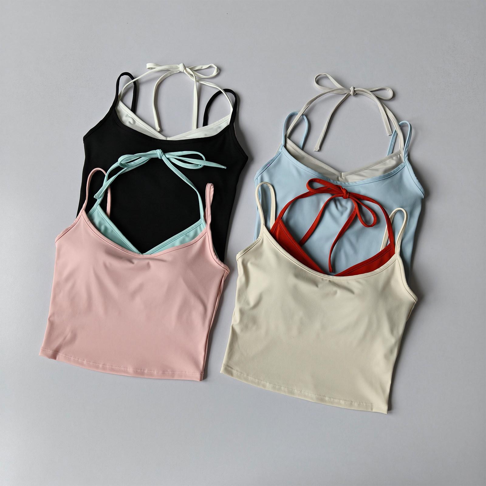 Pilates Yoga One - Damen Zweiteiliges All-in-One Yoga-Unterwäsche-Set: Fitness-Weste, Pilates-Top,