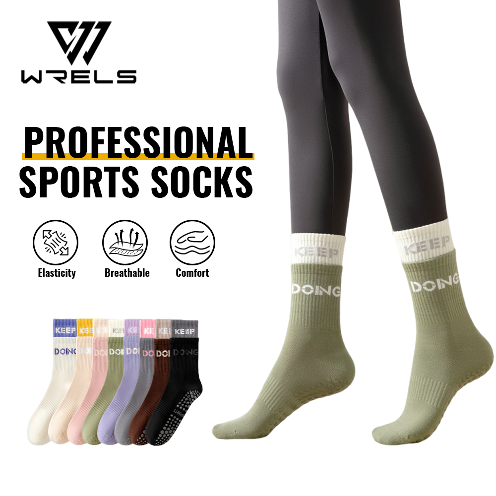 Pilates Yoga Hose - Mittellange Yoga-Socken für Damen Rutschfeste Fitness-Laufsocken