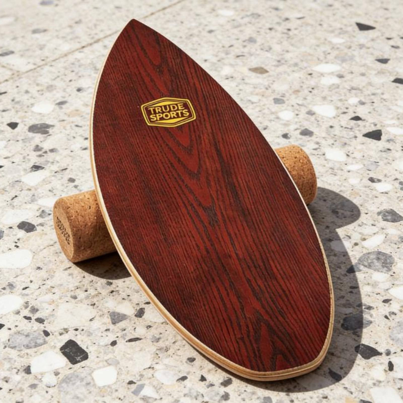Balance Board Wobble - Holz-Balanceboard Langlebige Holzkonstruktion Walnussfurnier Wackelbrett für