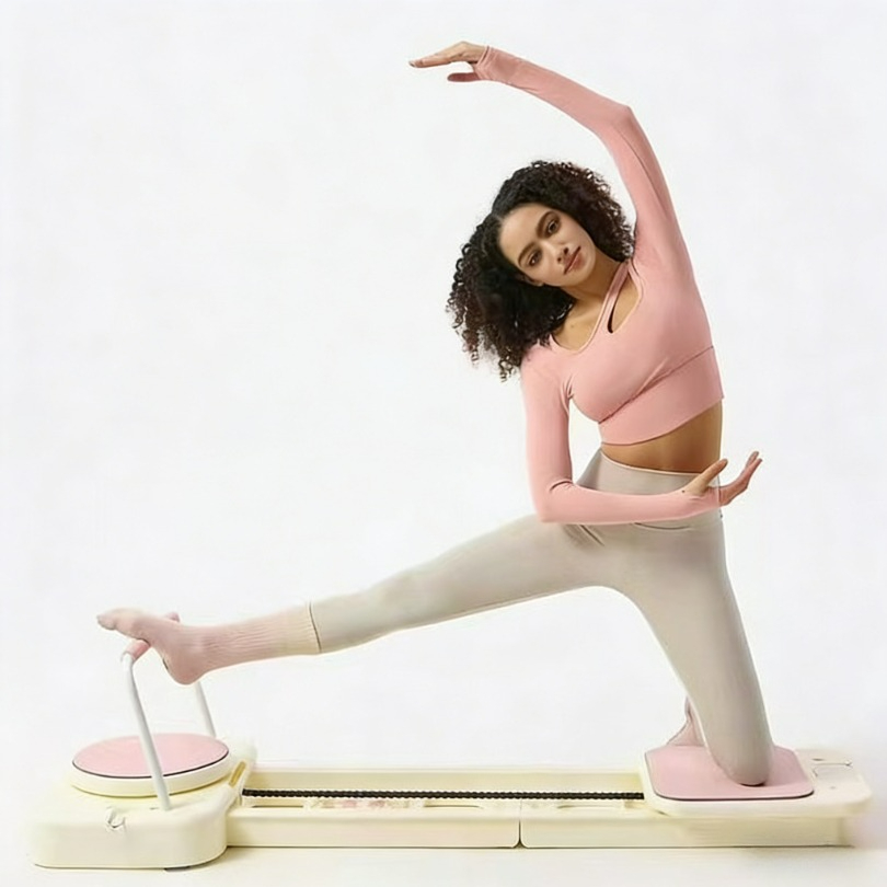 Pilates Yoga Machine - Pilates Core-Bett Multifunktionales Heim-Faltgerät Kleines Trainingsgerät