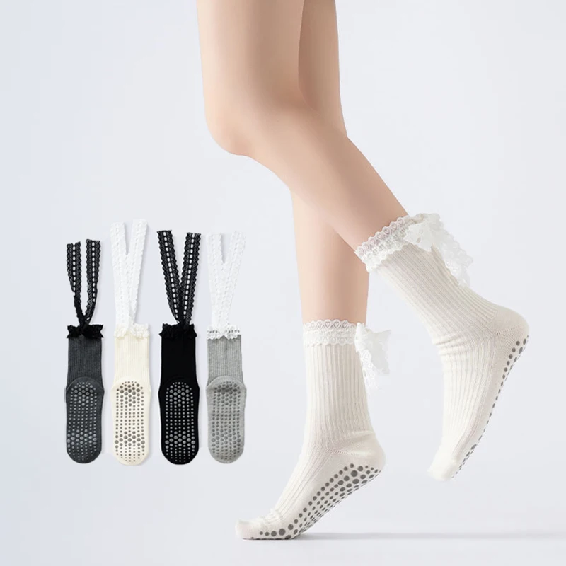 Pilates Yoga Hose - Yoga-Socken für Damen aus Baumwolle mit