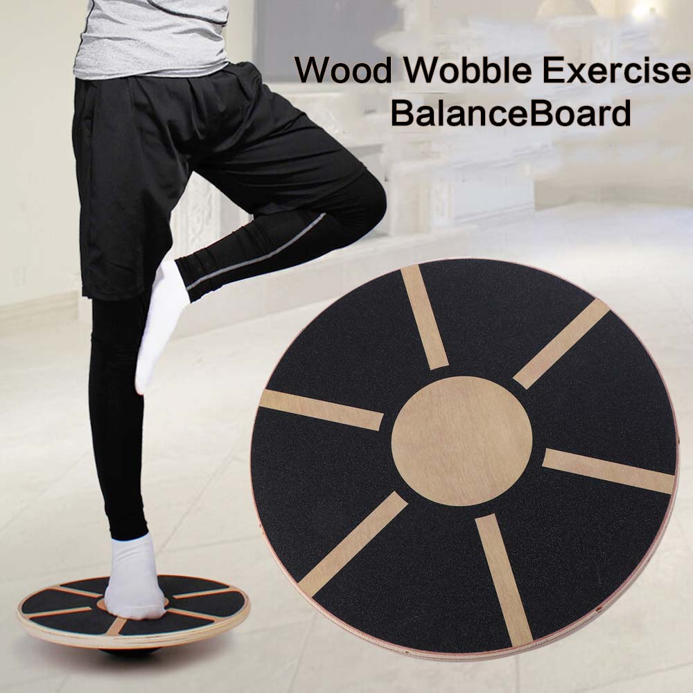 Rundes Holz-Balance-Trainingsb – Balance Board Wobble Bewertung und Preis