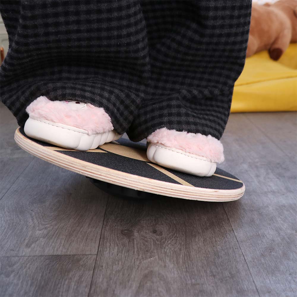 Rundes Holz-Balance-Trainingsb – Balance Board Wobble Bewertung und Preis