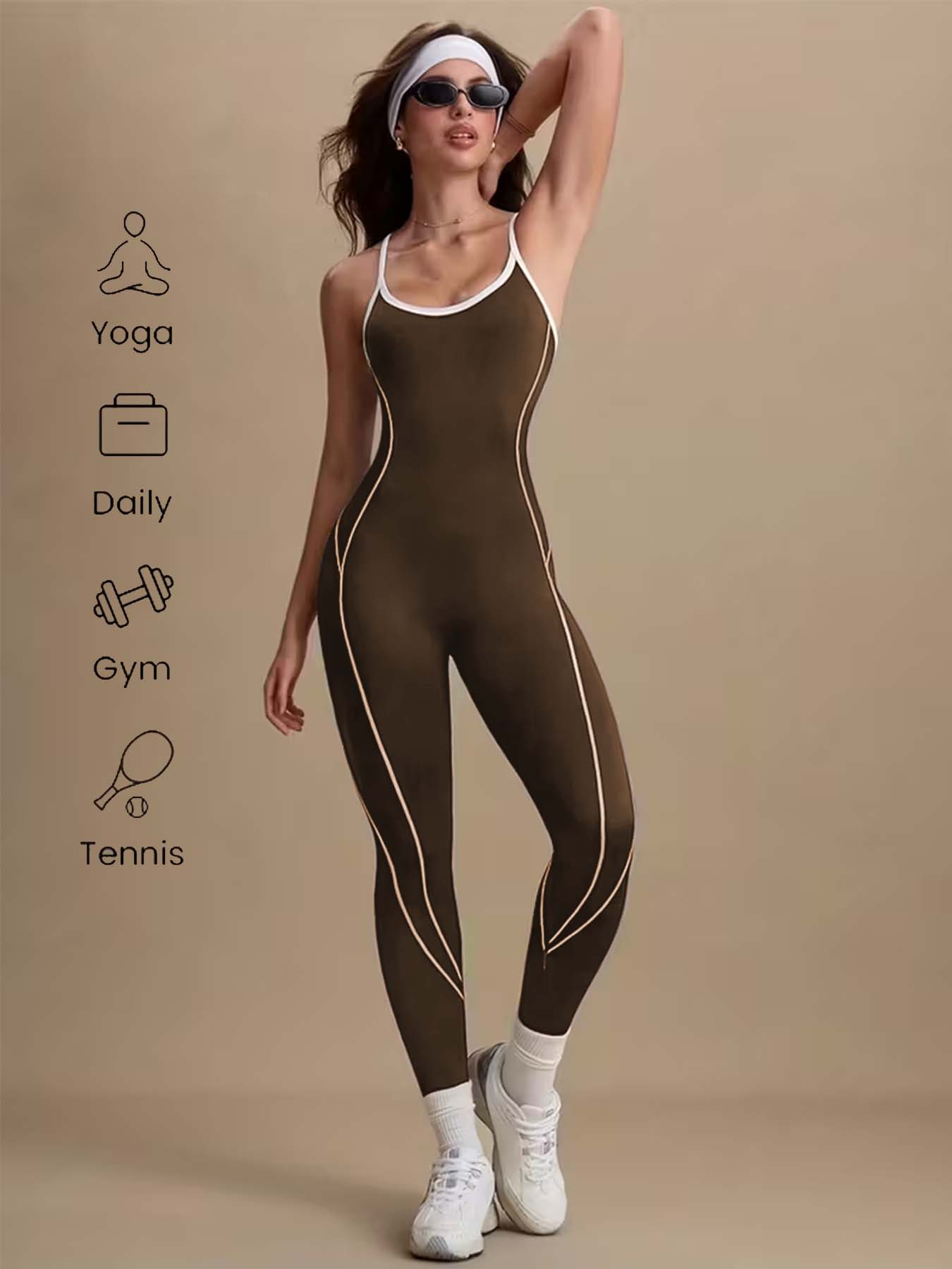 Damen Brauner Bauchkontroll-Yo – Pilates Ankle Strap Bewertung und Preis