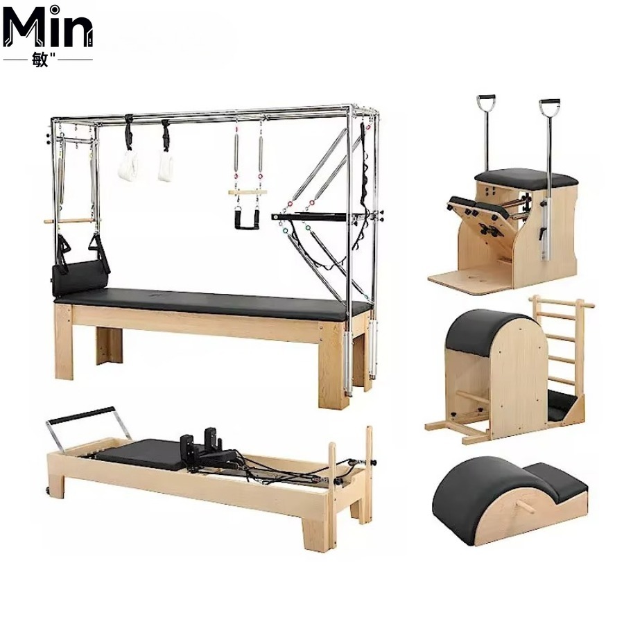 5-teiliges Set Holz-Pilates-Re – Pilates Yoga Machine Bewertung und Preis
